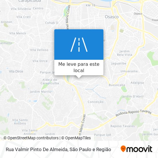 Rua Valmir Pinto De Almeida mapa