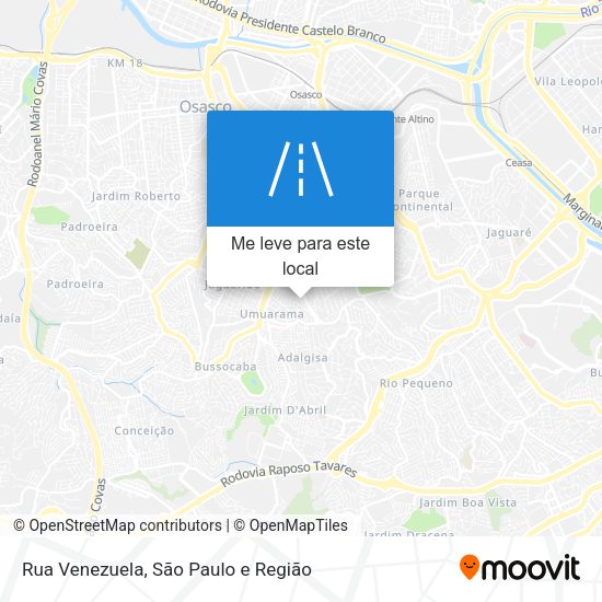 Rua Venezuela mapa