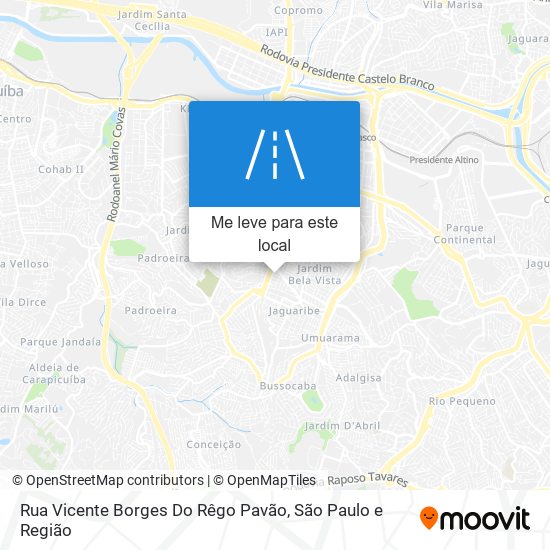 Rua Vicente Borges Do Rêgo Pavão mapa