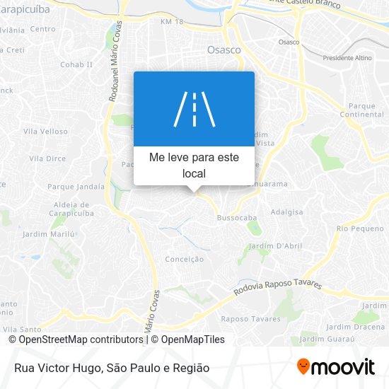 Rua Victor Hugo mapa