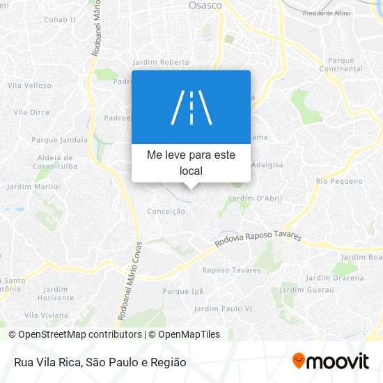 Rua Vila Rica mapa