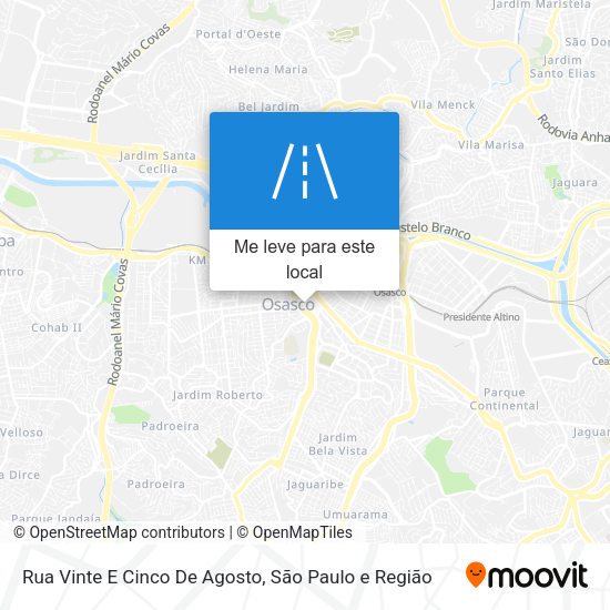 Rua Vinte E Cinco De Agosto mapa