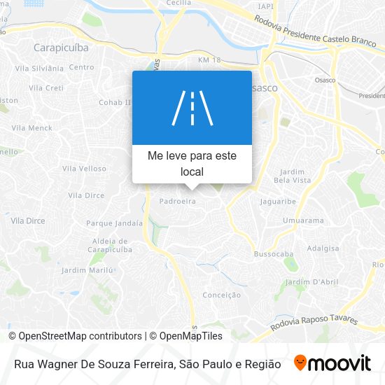 Rua Wagner De Souza Ferreira mapa