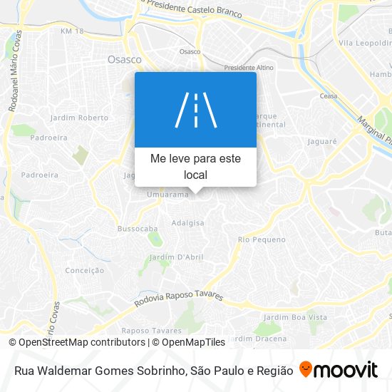 Rua Waldemar Gomes Sobrinho mapa