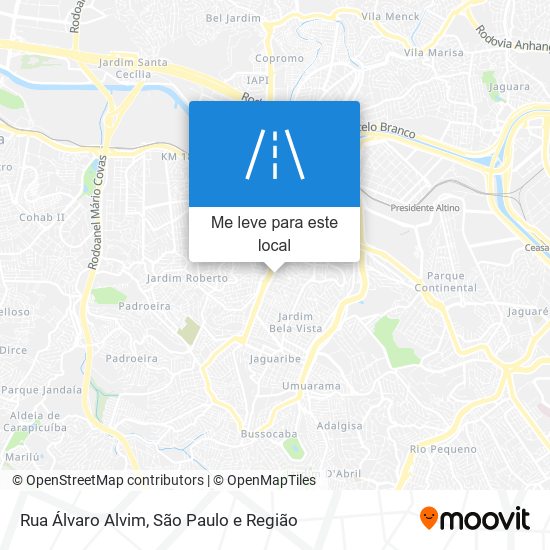 Rua Álvaro Alvim mapa