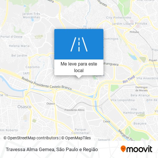 Travessa Alma Gemea mapa