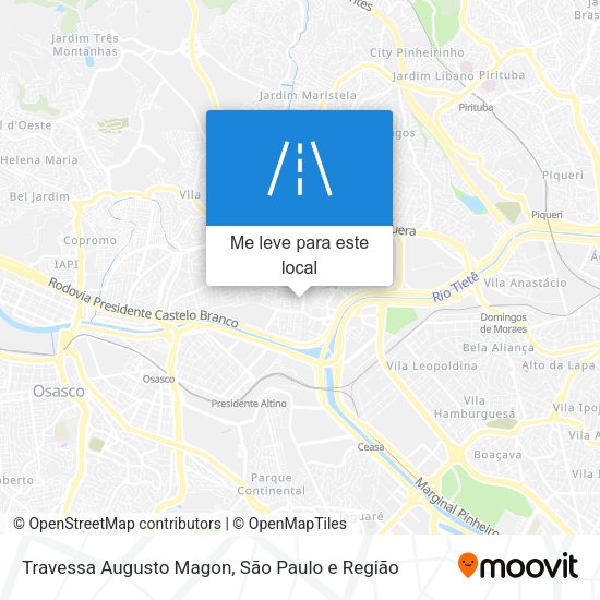 Travessa Augusto Magon mapa