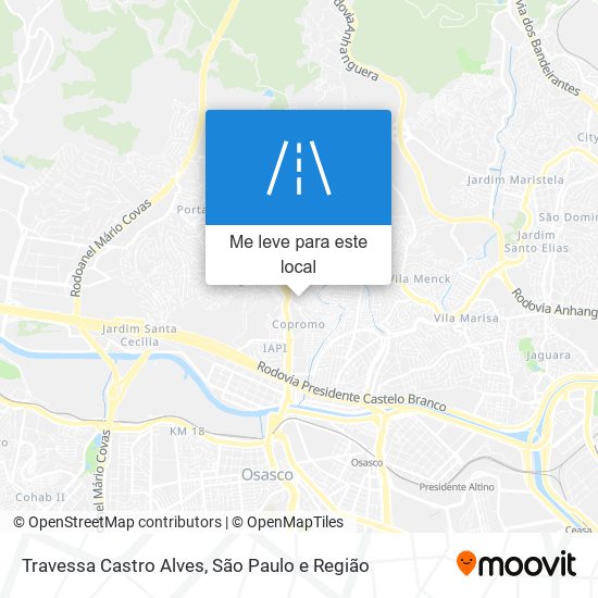 Travessa Castro Alves mapa