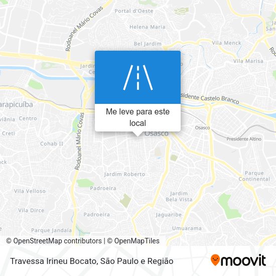 Travessa Irineu Bocato mapa