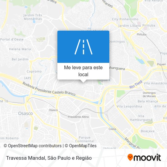Travessa Mandal mapa