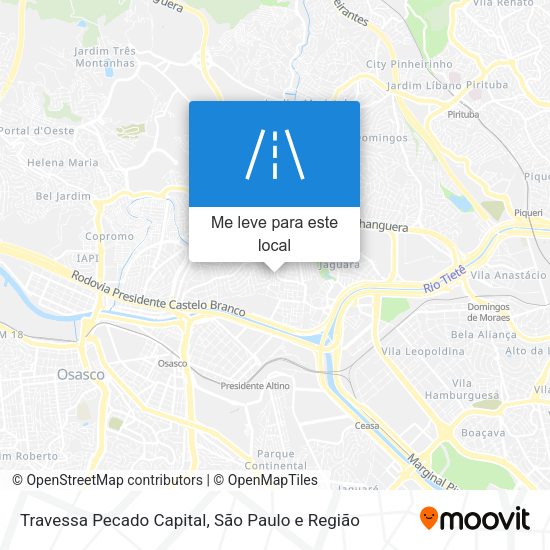 Travessa Pecado Capital mapa