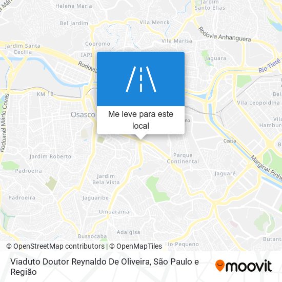 Viaduto Doutor Reynaldo De Oliveira mapa