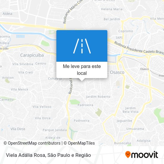 Viela Adália Rosa mapa