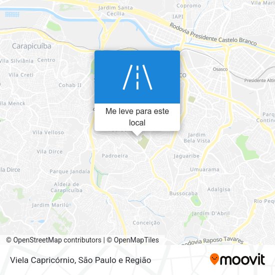 Viela Capricórnio mapa