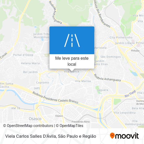 Viela Carlos Salles D'Ávila mapa