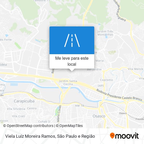 Viela Luíz Moreira Ramos mapa