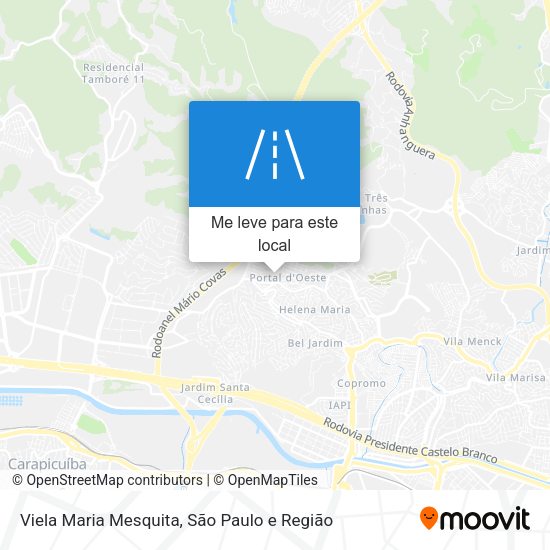 Viela Maria Mesquita mapa