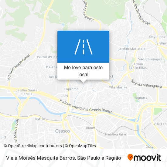 Viela Moisés Mesquita Barros mapa