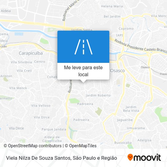 Viela Nilza De Souza Santos mapa