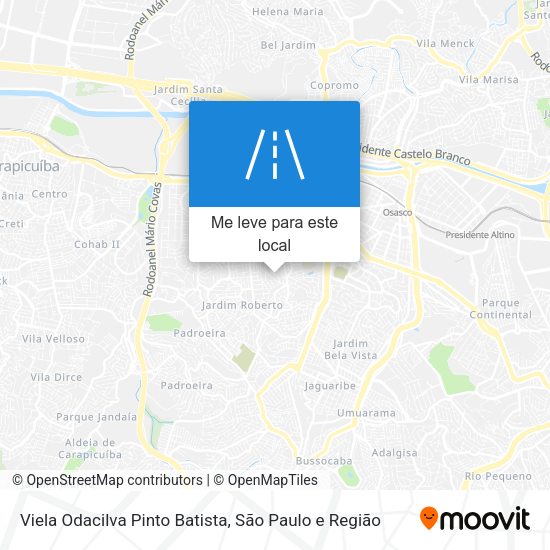 Viela Odacilva Pinto Batista mapa