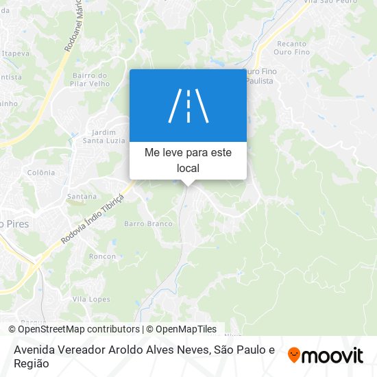 Avenida Vereador Aroldo Alves Neves mapa