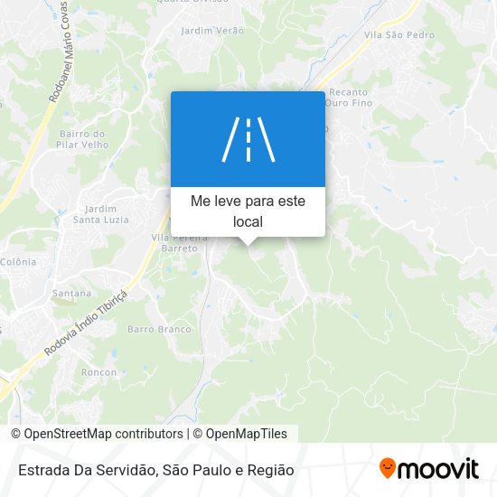 Estrada Da Servidão mapa