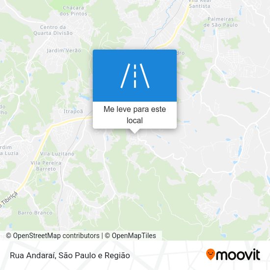 Rua Andaraí mapa