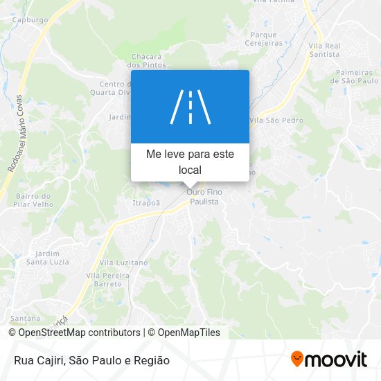 Rua Cajiri mapa