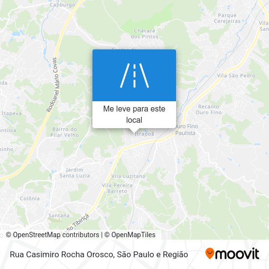 Rua Casimiro Rocha Orosco mapa