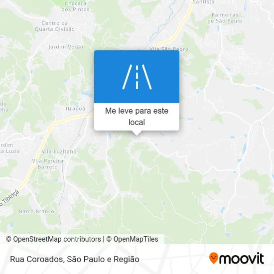 Rua Coroados mapa