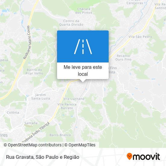 Rua Gravata mapa