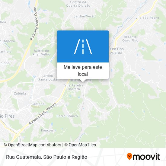 Rua Guatemala mapa