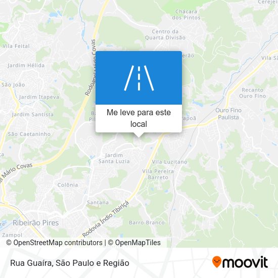 Rua Guaíra mapa