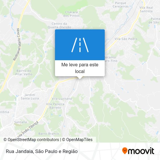 Rua Jandaia mapa