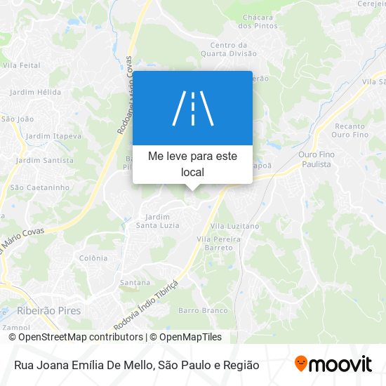 Rua Joana Emília De Mello mapa