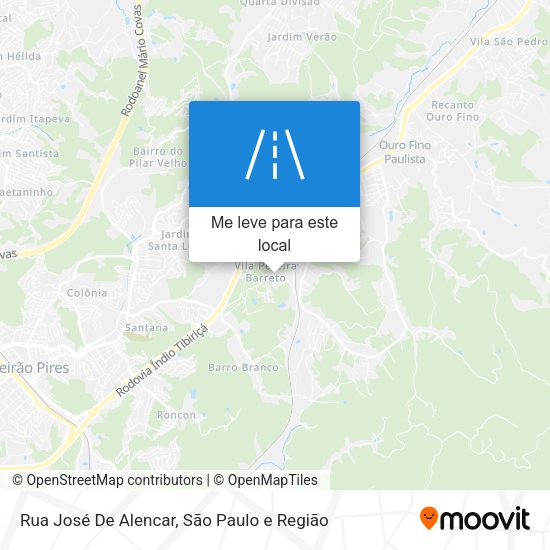 Rua José De Alencar mapa