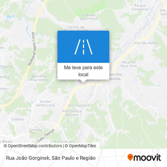 Rua João Gorginsk mapa