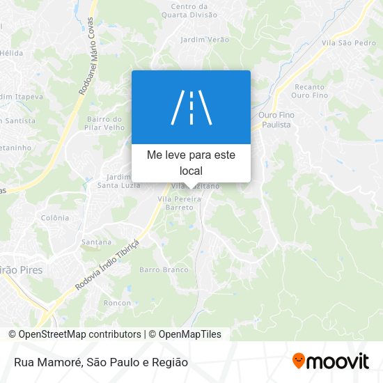 Rua Mamoré mapa
