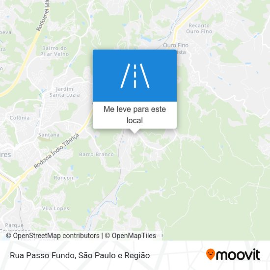 Rua Passo Fundo mapa