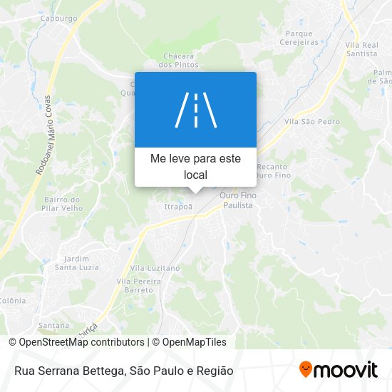 Rua Serrana Bettega mapa