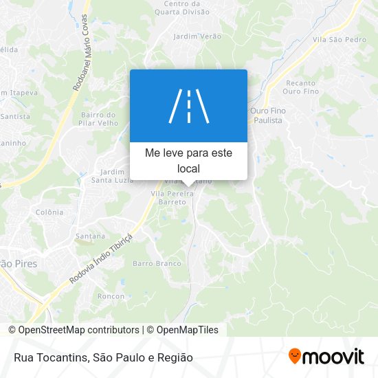 Rua Tocantins mapa