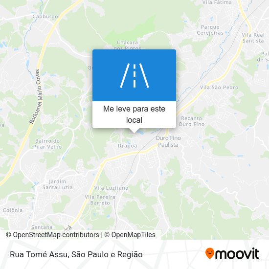 Rua Tomé Assu mapa