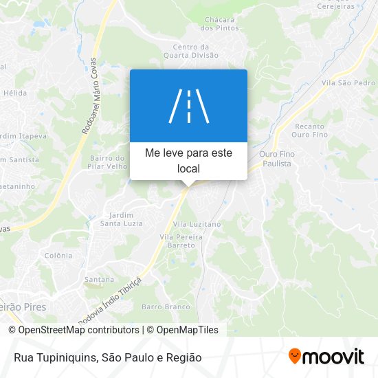 Rua Tupiniquins mapa