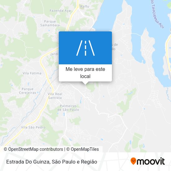 Estrada Do Guinza mapa