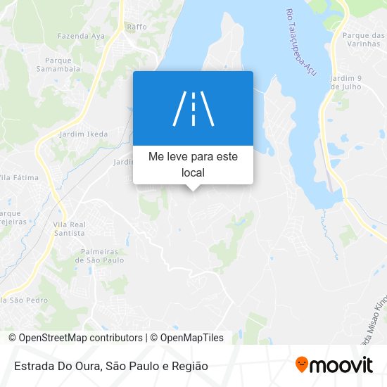 Estrada Do Oura mapa