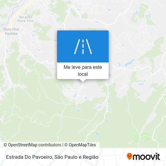 Estrada Do Pavoeiro mapa