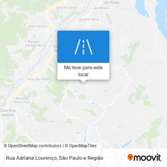 Rua Adriana Lourenço mapa
