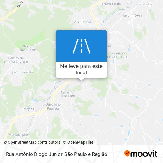 Rua Antônio Diogo Junior mapa