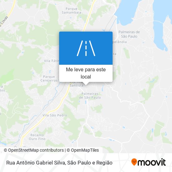 Rua Antônio Gabriel Silva mapa