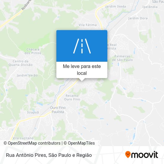 Rua Antônio Pires mapa